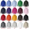 hoodie color chart - Snorlax Merch