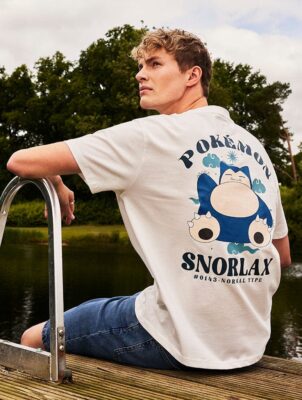 pokemon men s 0143 snorlax t shirt in white tops t shirts skinnydip london 32141507166295 - Snorlax Merch