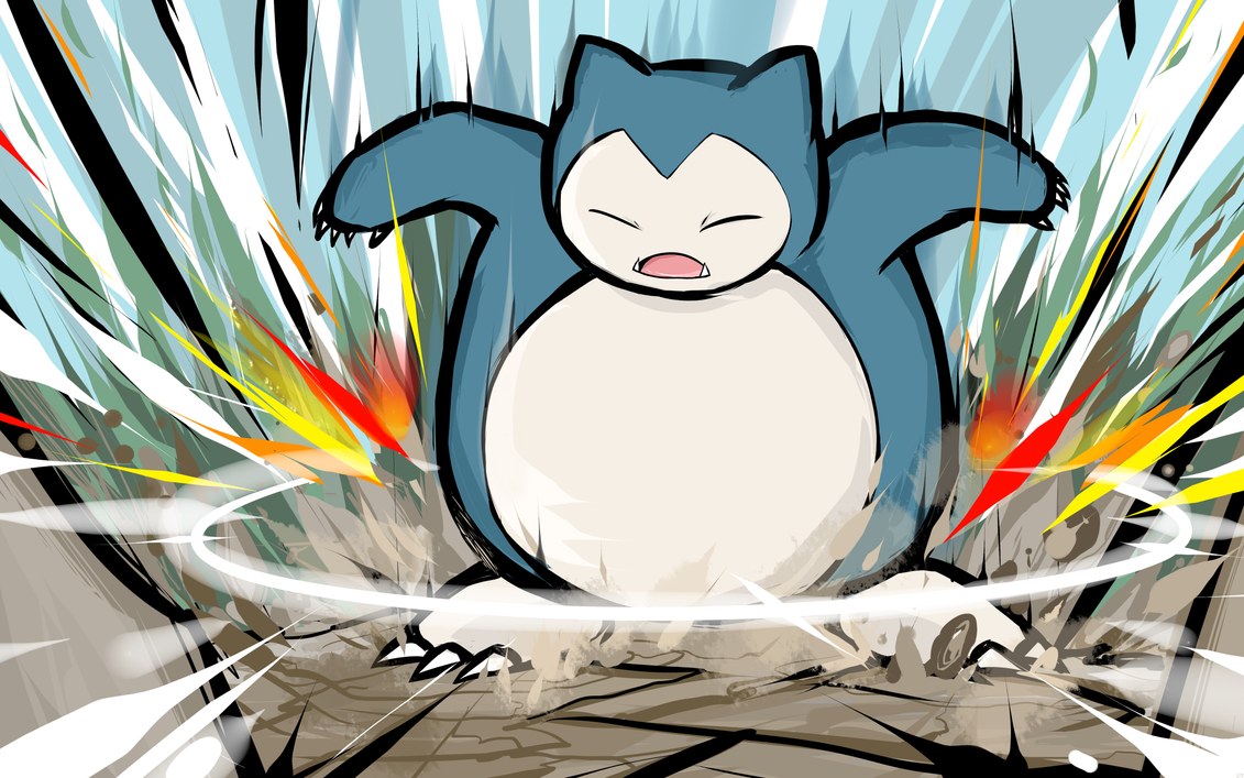 snorlax body slam by ishmam d8mkphm - Snorlax Merch