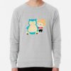 ssrcolightweight sweatshirtmensheather greyfrontsquare productx1000 bgf8f8f8 2 - Snorlax Merch