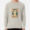 ssrcolightweight sweatshirtmensoatmeal heatherfrontsquare productx1000 bgf8f8f8 18 - Snorlax Merch