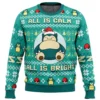 All is Calm All Bright Snorlax Pokemon men sweatshirt FRONT mockup - Snorlax Merch
